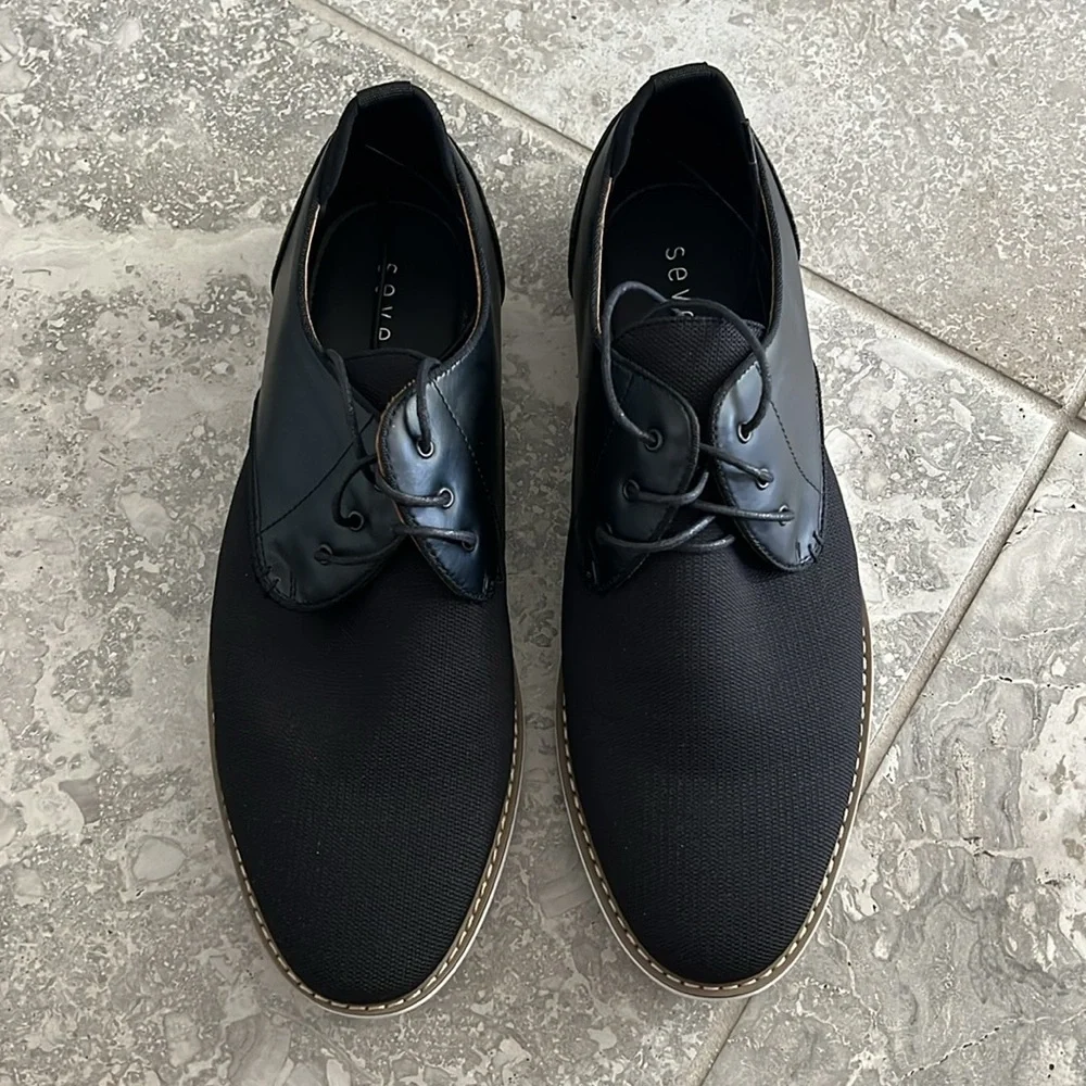 Seven 91 Duzce Oxford Shoes in Black Size 10 EU 43 New without Box